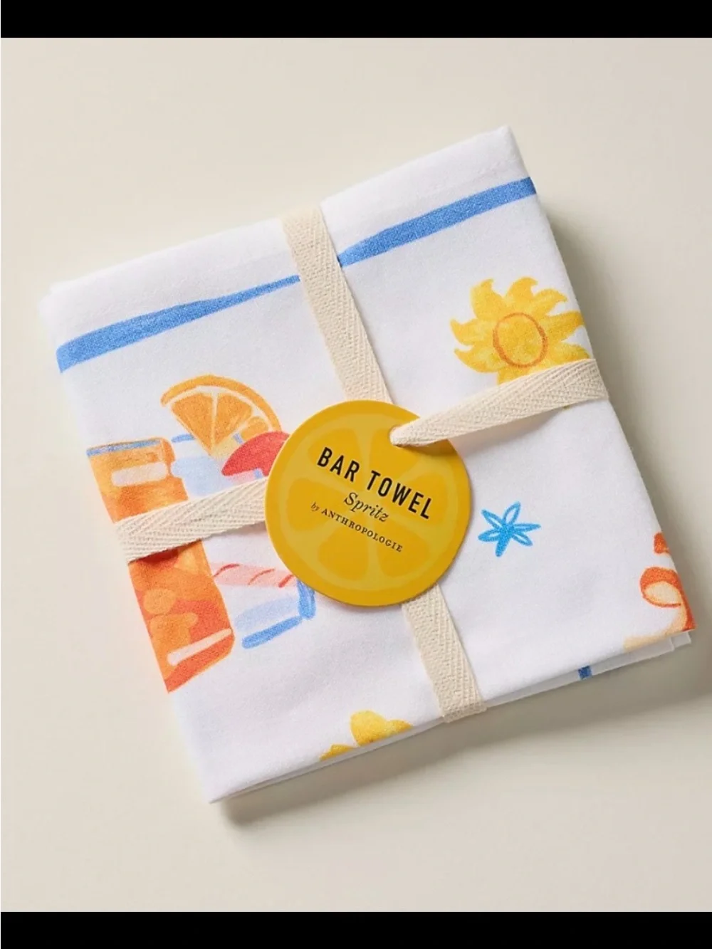 Anthropologie Spritz & Giggles Dish Towel.